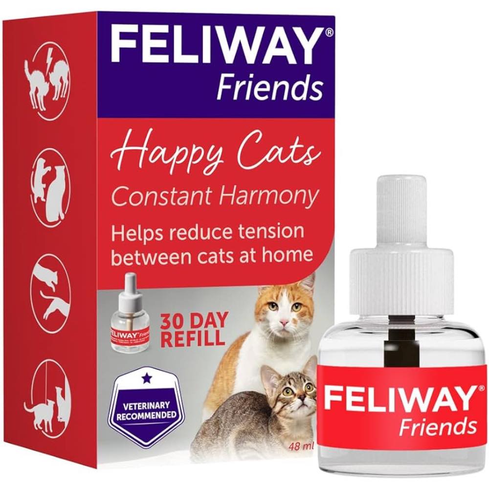 Feliway Multicat 30 Day Diffuser Refill for Cats, Pack of 2