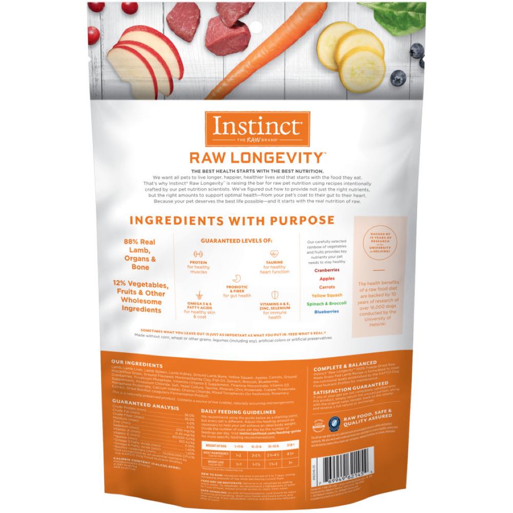 Instinct lamb dog top food