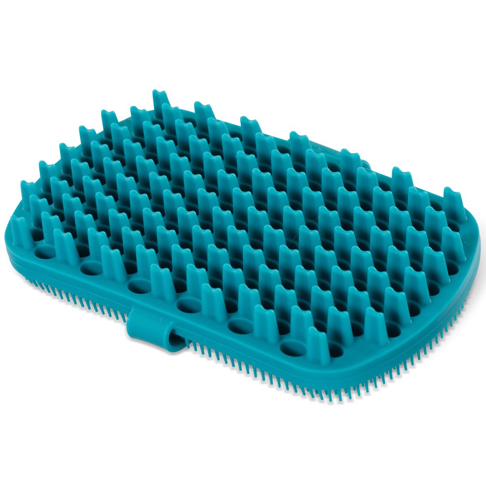 Silicone dog outlet grooming brush