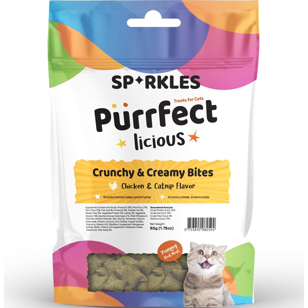 3 FOR 8.80 Sparkles Purrfectlicious Crunchy Creamy Bites