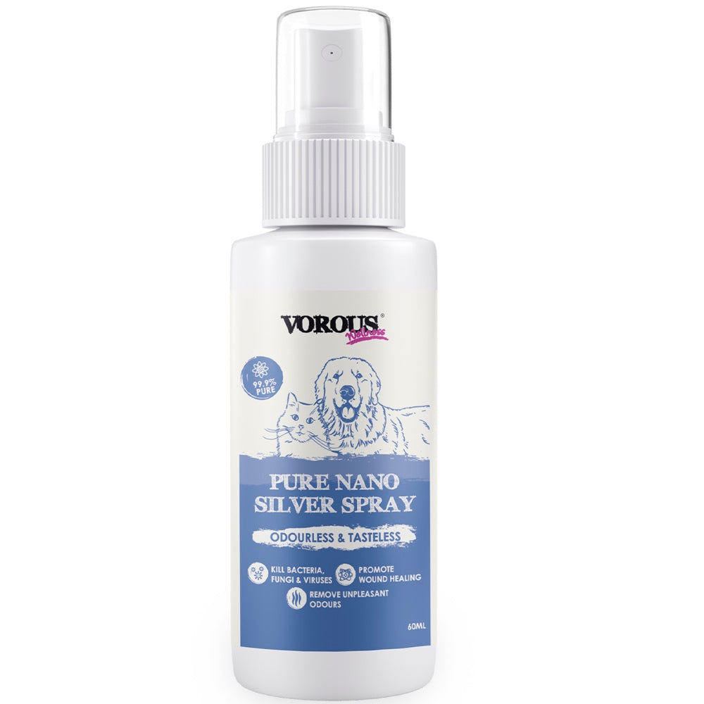 Vorous Pure Nano Silver Spray For Cats Dogs 60ml Kohepets