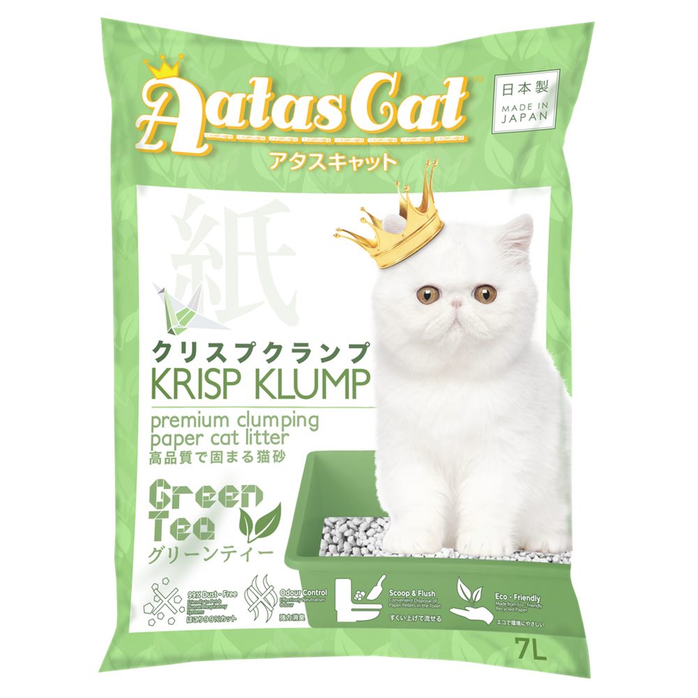 Cat litter made top from paper