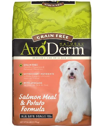 Avoderm salmon dog outlet food