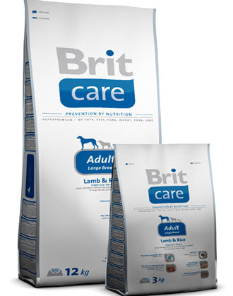 Brit care large 2024 breed lamb rice