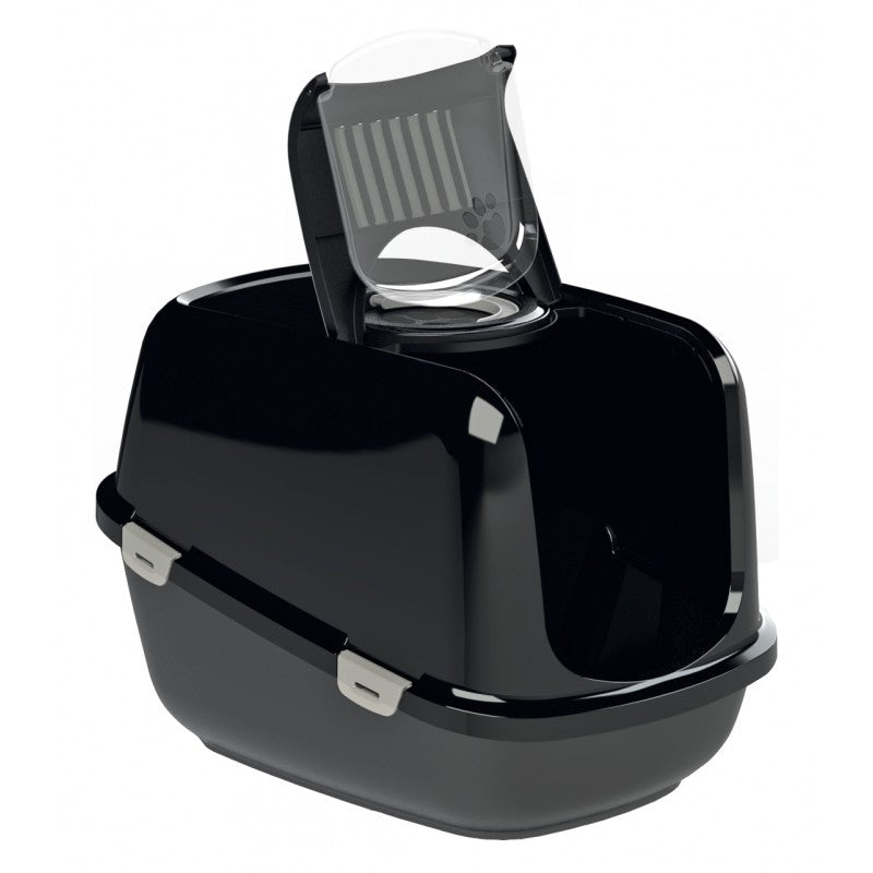 Black cat hotsell litter tray