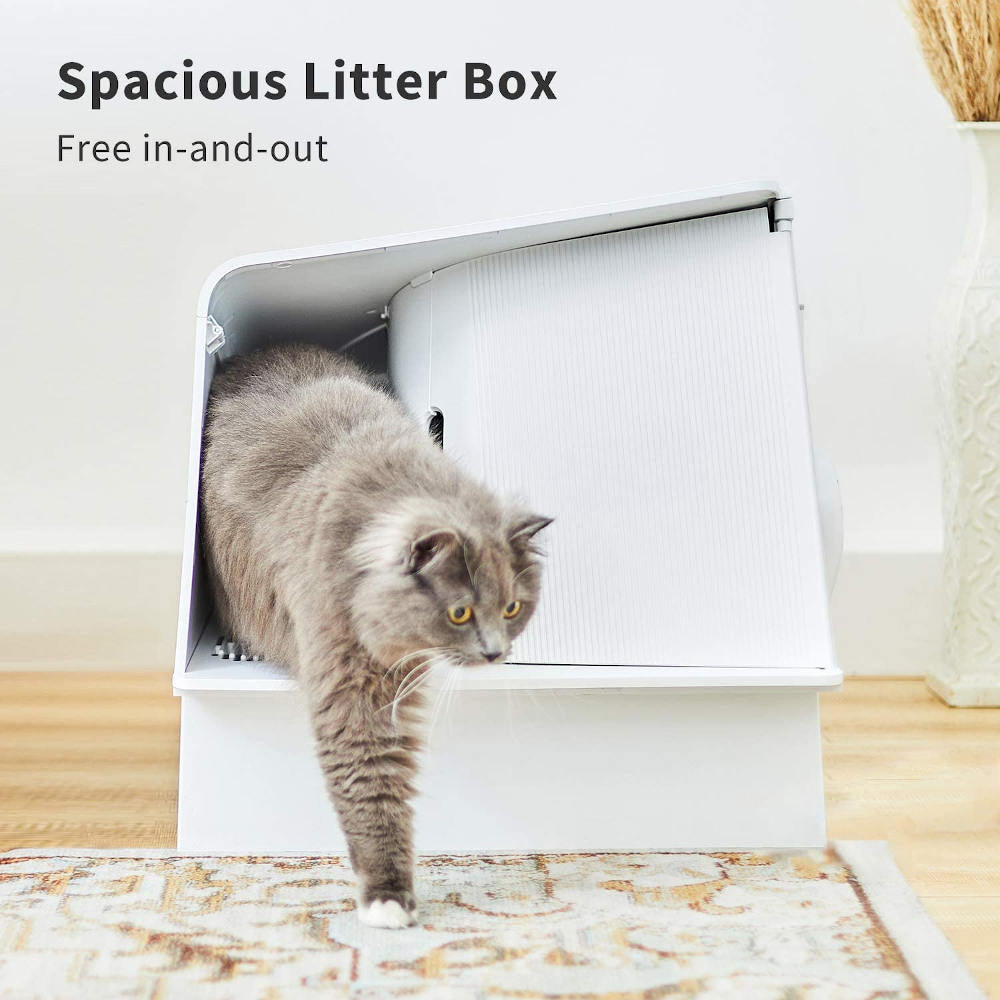 Electric vented clearance cat litter box