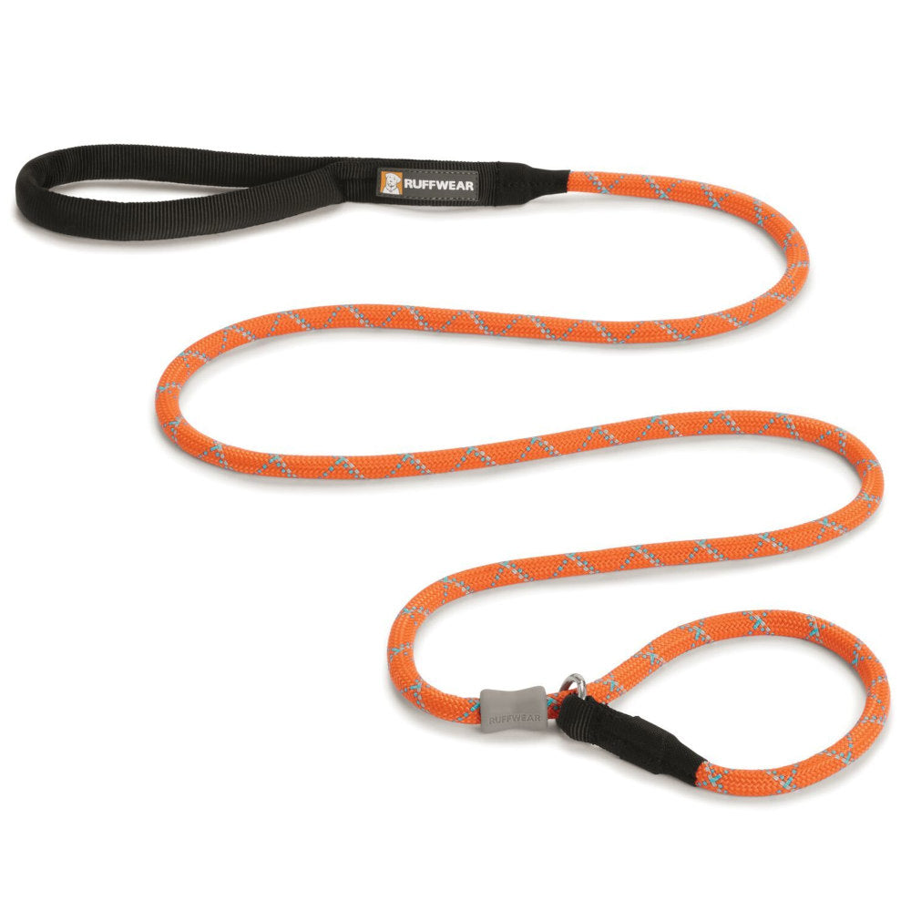 Ruffwear Just a Cinch Reflective Rope Slip Dog Leash Pumpkin