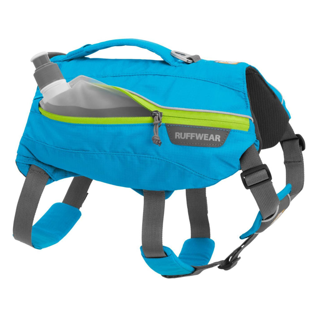 Ruffwear Singletrak Hydration Day Pack Handled Dog Harness Blue