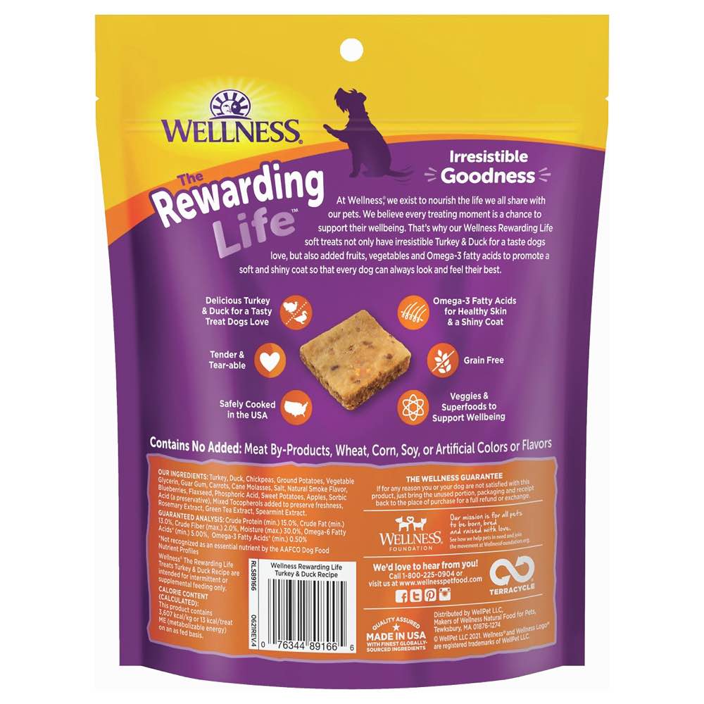 Wellness bites hot sale dog treats