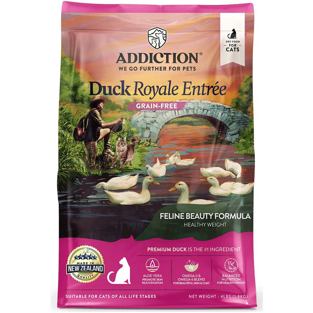 Addiction Duck Royale Grain Free Dry Cat Food 4lb 