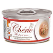 Cherie Flaked Yellowfin Mix Skipjack Tuna With Shrimp Entrées In Gravy Canned Cat Food 80g