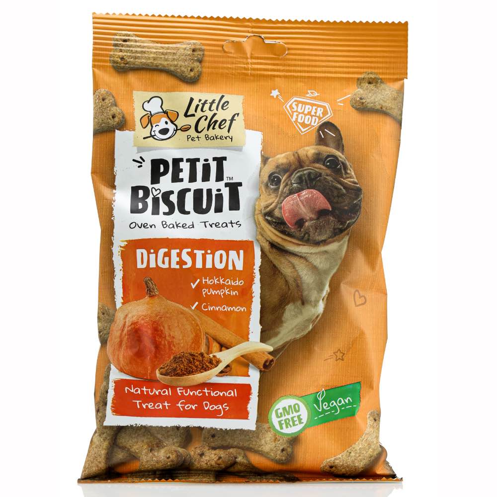 Little Chef Petit Biscuit For Digestion Vegan Dog Treat 150g