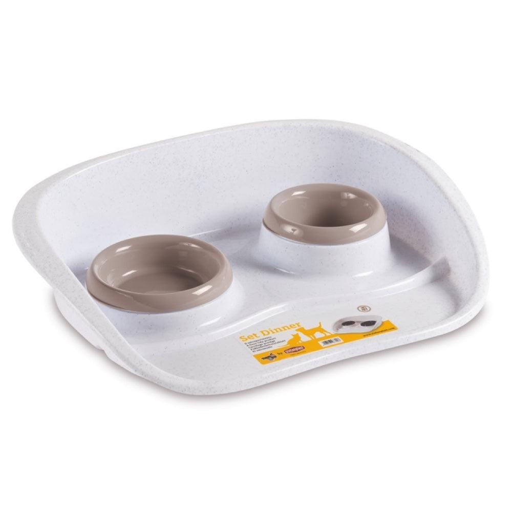 Stefanplast Set Dinner Double Bowl 0.55L