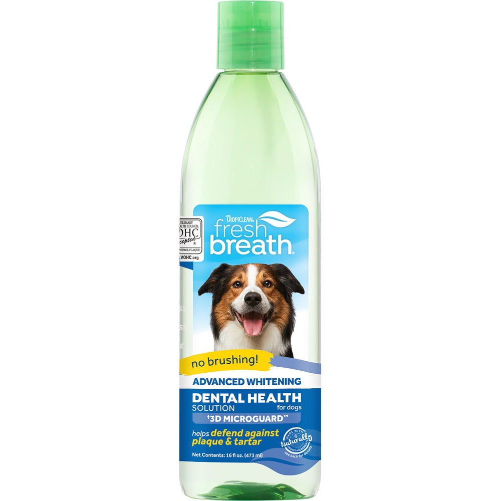 Tropiclean Fresh Breath Oral Care Water Additive Advanced Whitening 16oz