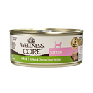 20% OFF: Wellness CORE Pate Kitten Turkey & Chicken Liver Grain-Free Canned Cat Food 156g