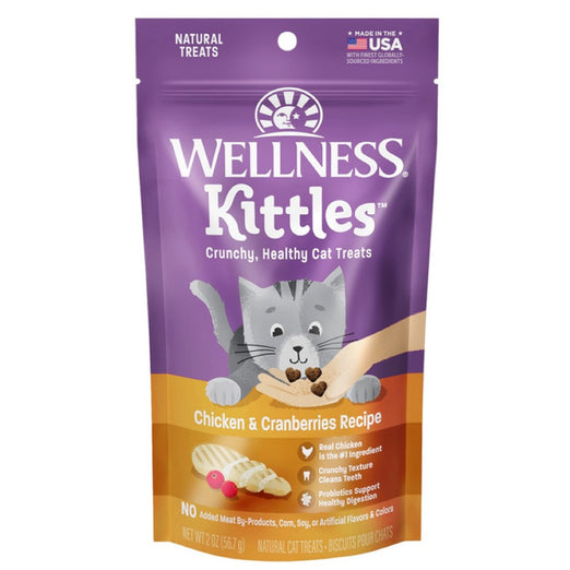 Wellness Kittles Chicken & Cranberries Cat Treats 57g