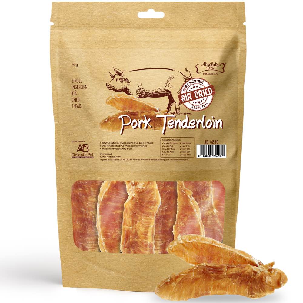 34% OFF: Absolute Bites Pork Tenderloin Air Dried Dog Treats