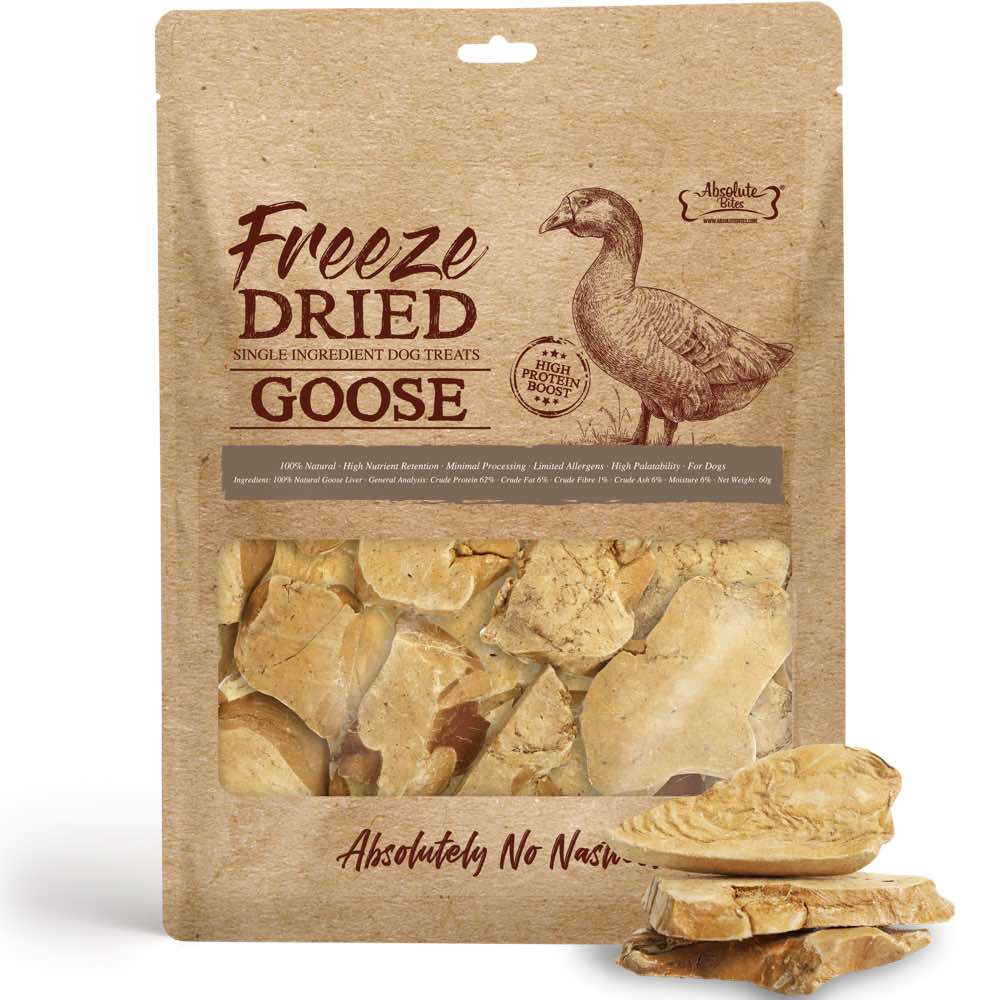 33% OFF: Absolute Bites Goose Freeze Dried Dog Treat 60g