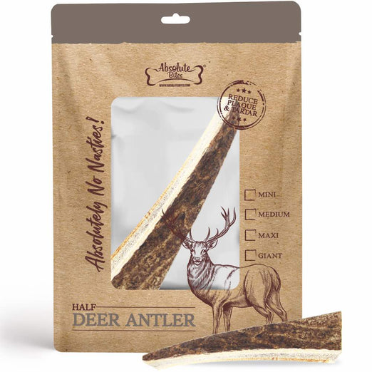 33% OFF: Absolute Bites Half Deer Antler Dental Dog Chew