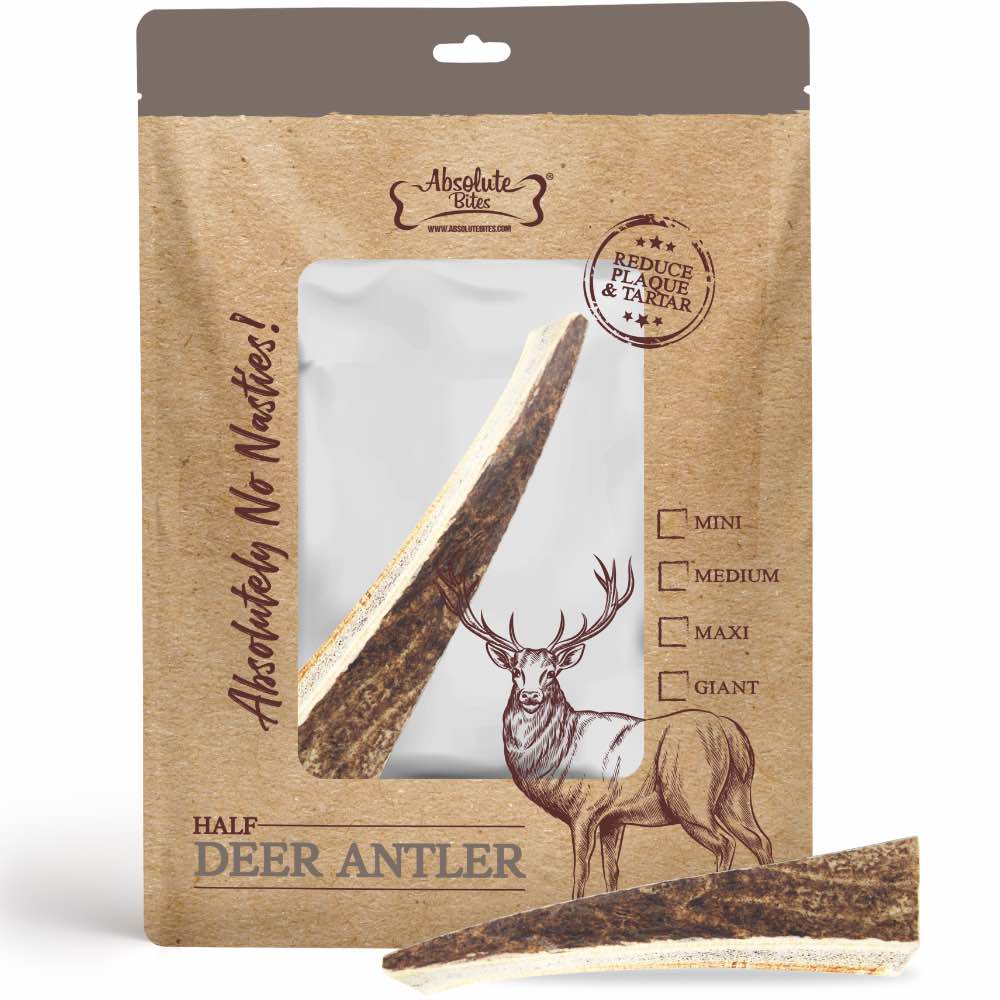 33% OFF: Absolute Bites Half Deer Antler Dental Dog Chew