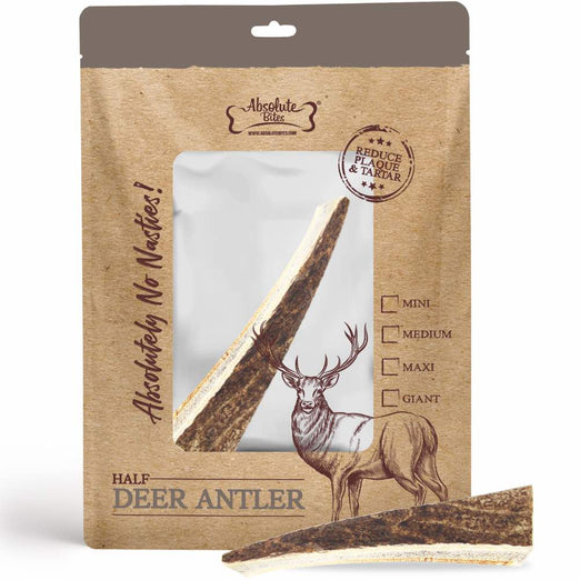 33% OFF: Absolute Bites Half Deer Antler Dental Dog Chew