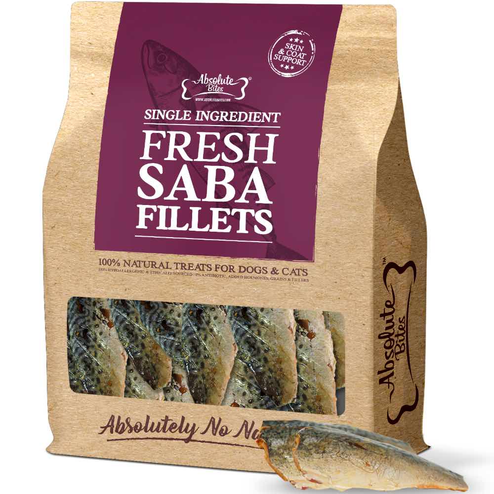 35% OFF: Absolute Bites Saba Fillet Fresh Treats For Cats & Dogs 12 pcs