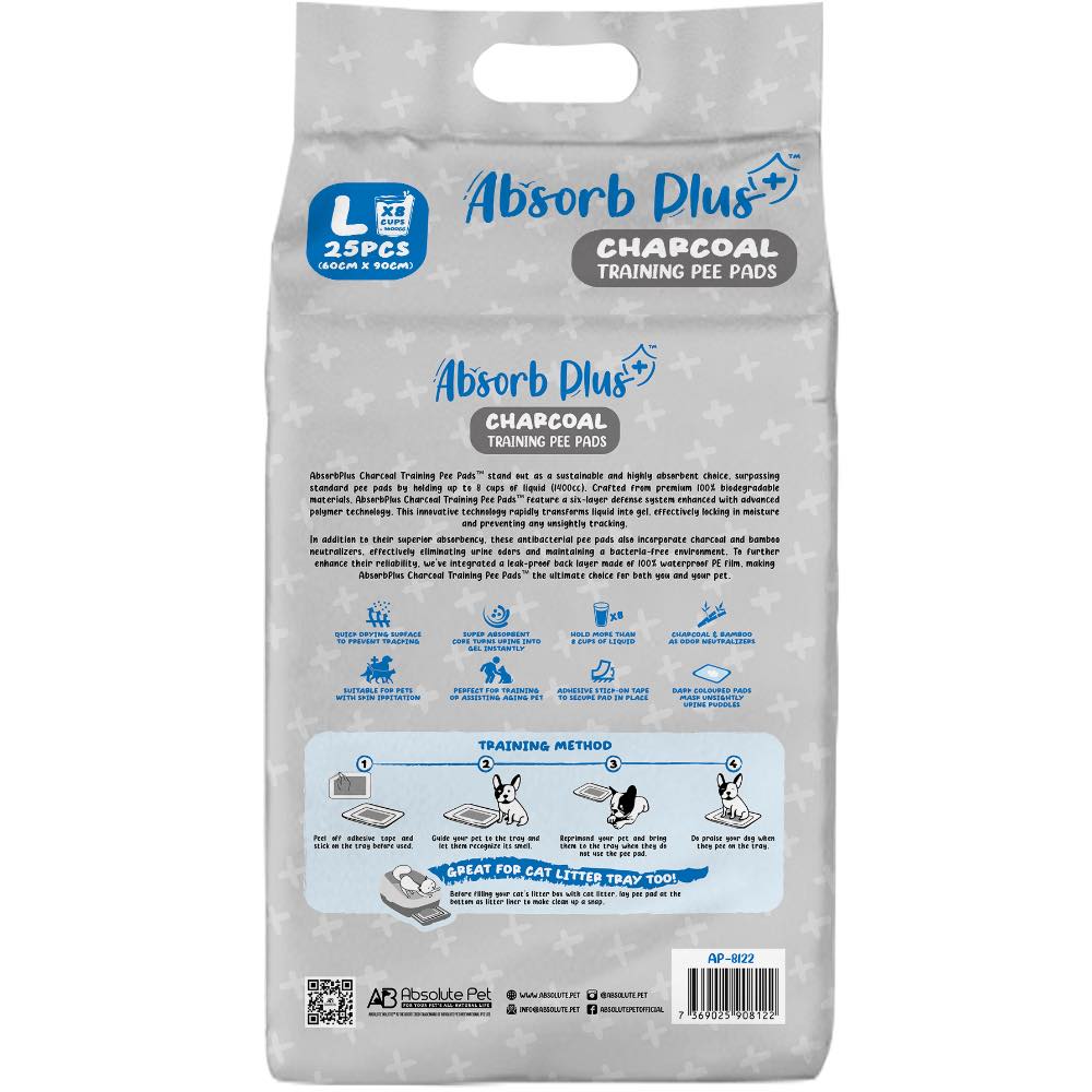 BUNDLE DEAL: Absorb Plus Charcoal Pet Sheets Pee Pad