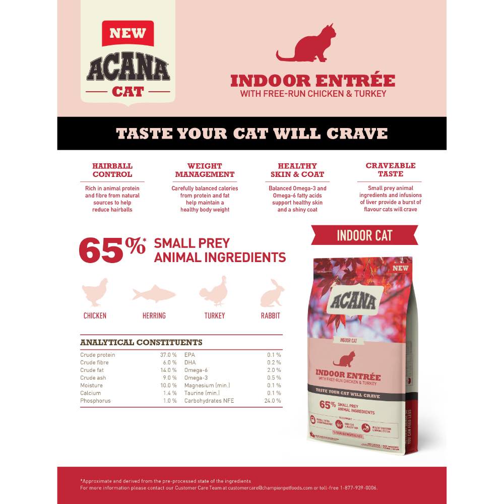 ACANA Freeze-Dried Coated Indoor Entree Grain-Free Dry Cat Food