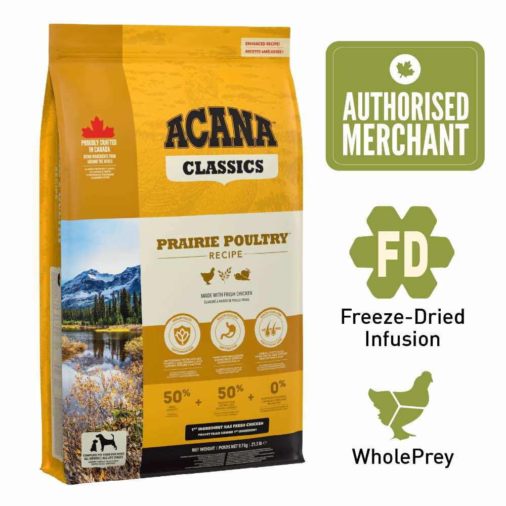 ACANA Freeze-Dried Coated Prairie Poultry Dry Dog Food