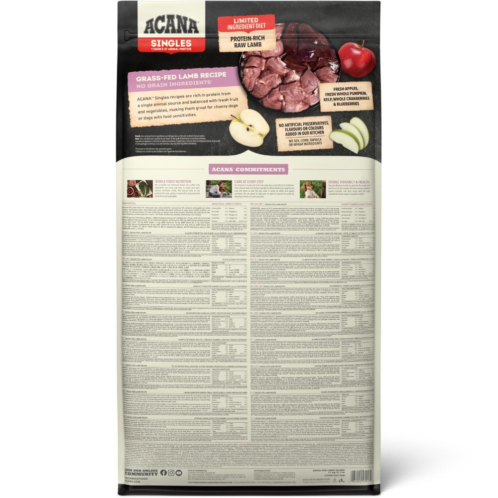 ACANA Singles Grass-Fed Lamb Grain-Free Dry Dog Food