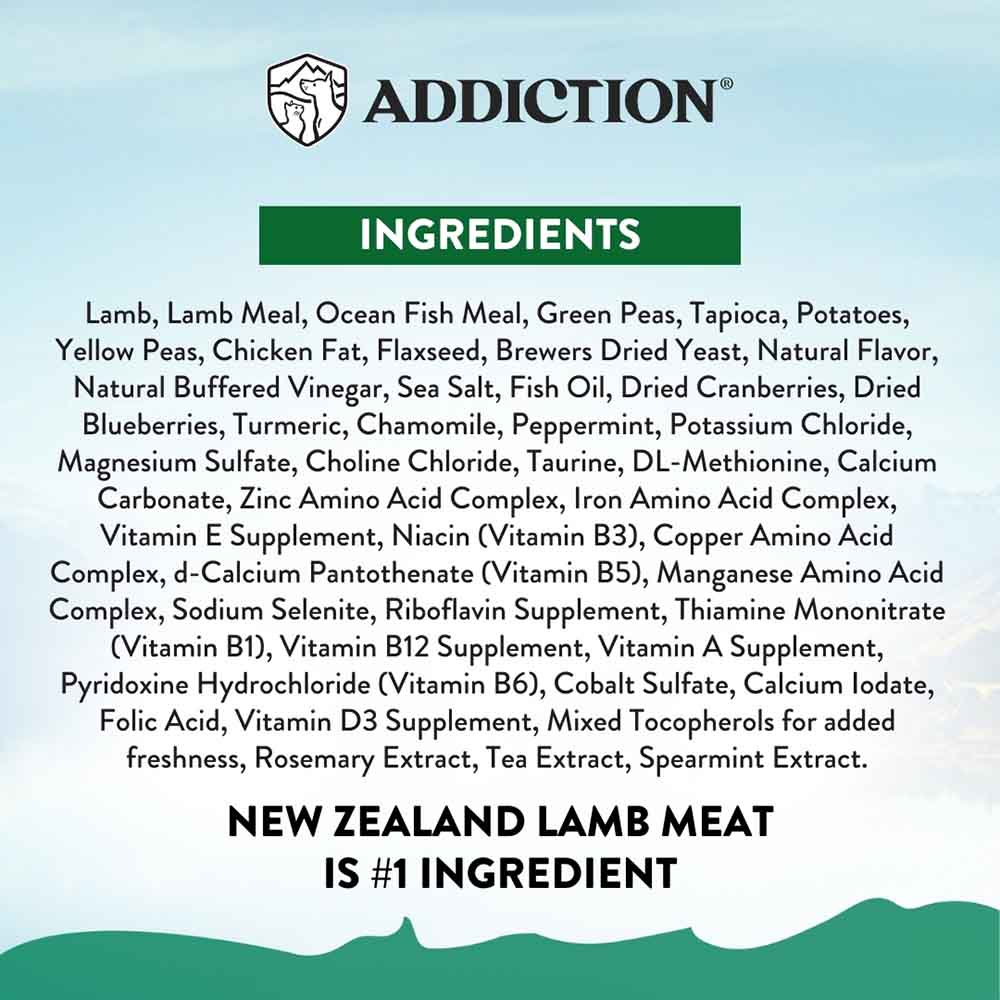 'EXCLUSIVE LAUNCH': Addiction Le Lamb Grain-Free Small Breed Dry Dog Food 1.5kg