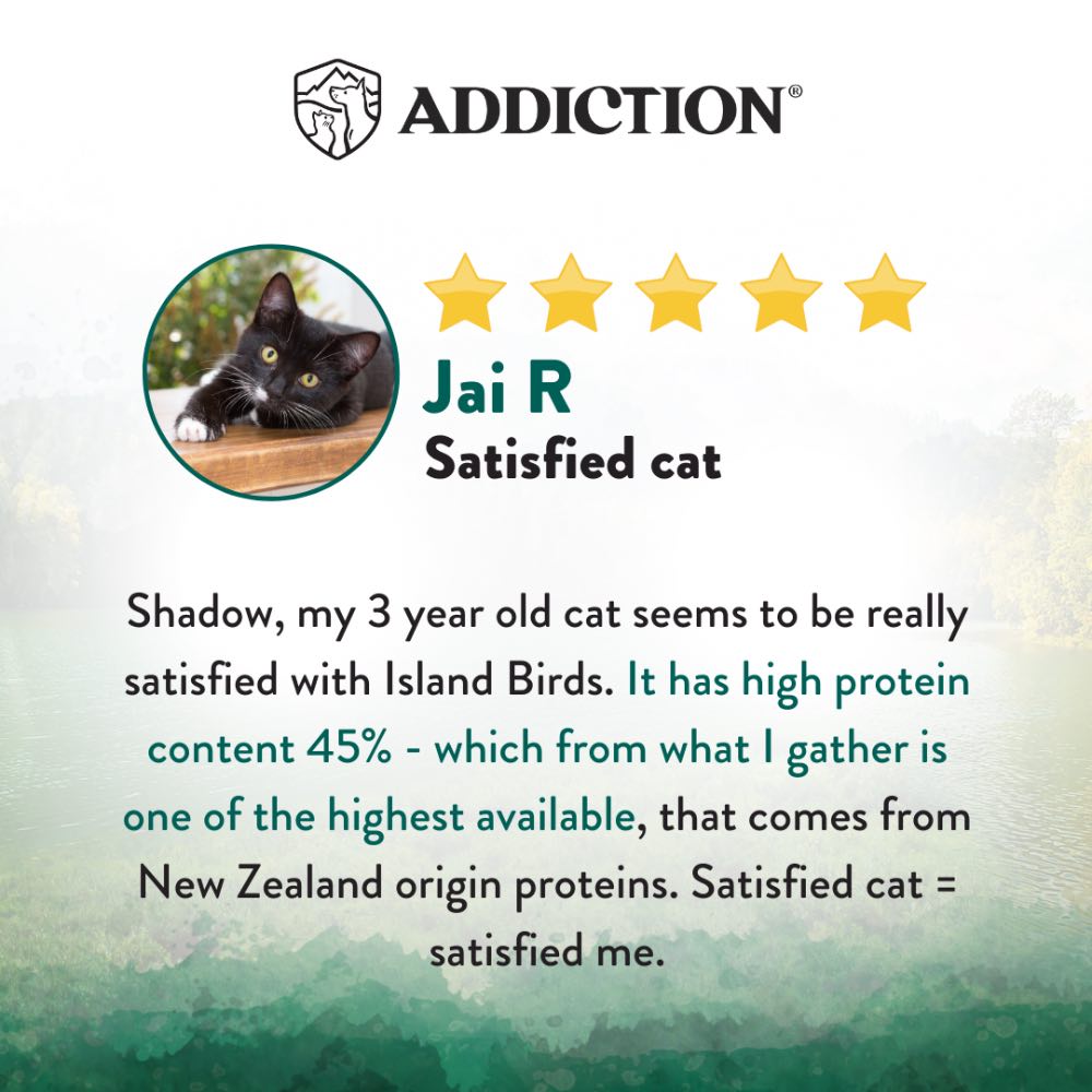 26% OFF + FREE CANNED FOOD: Addiction Wild Islands Birds Chicken, Duck & Turkey Grain-Free Dry Cat Food