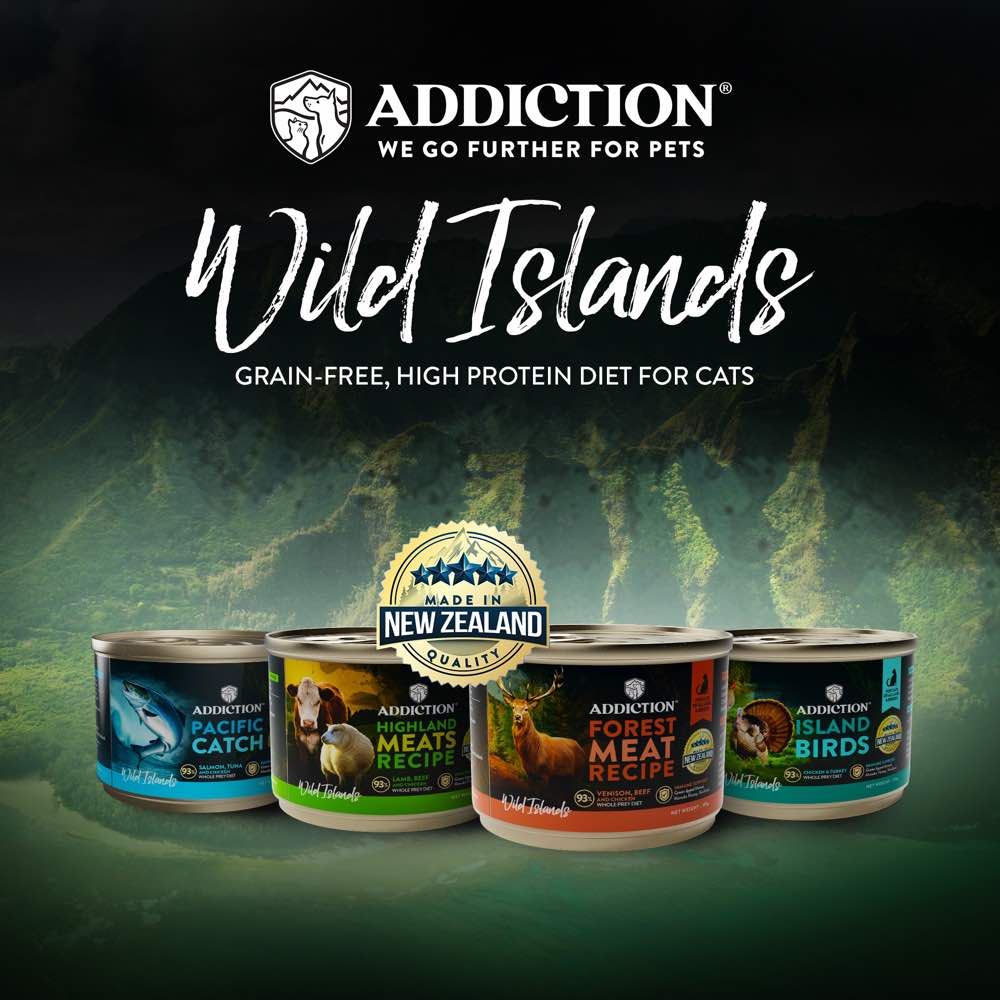 23% OFF: Addiction Wild Islands Forest Meat Venison, Beef & Chicken Grain-Free Canned Cat Food 185g