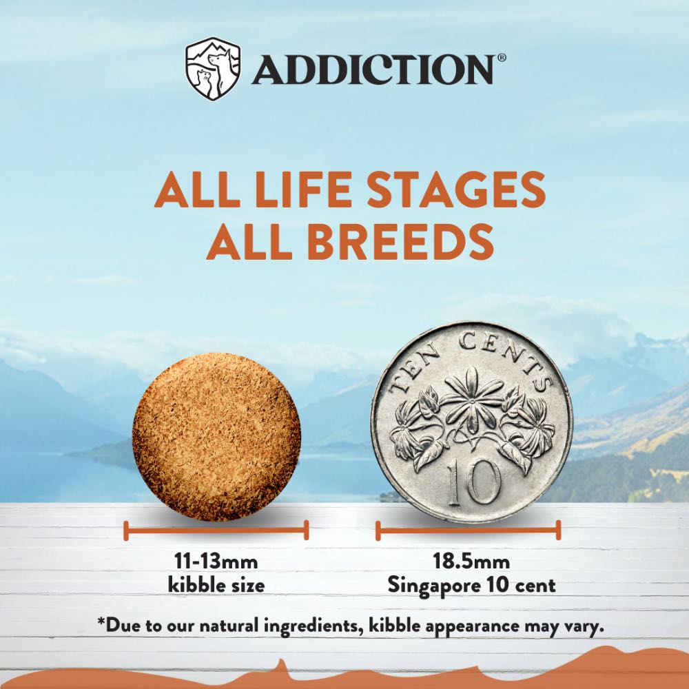 25% OFF/BUNDLE DEAL: Addiction Wild Kangaroo & Apples Grain Free Dry Dog Food