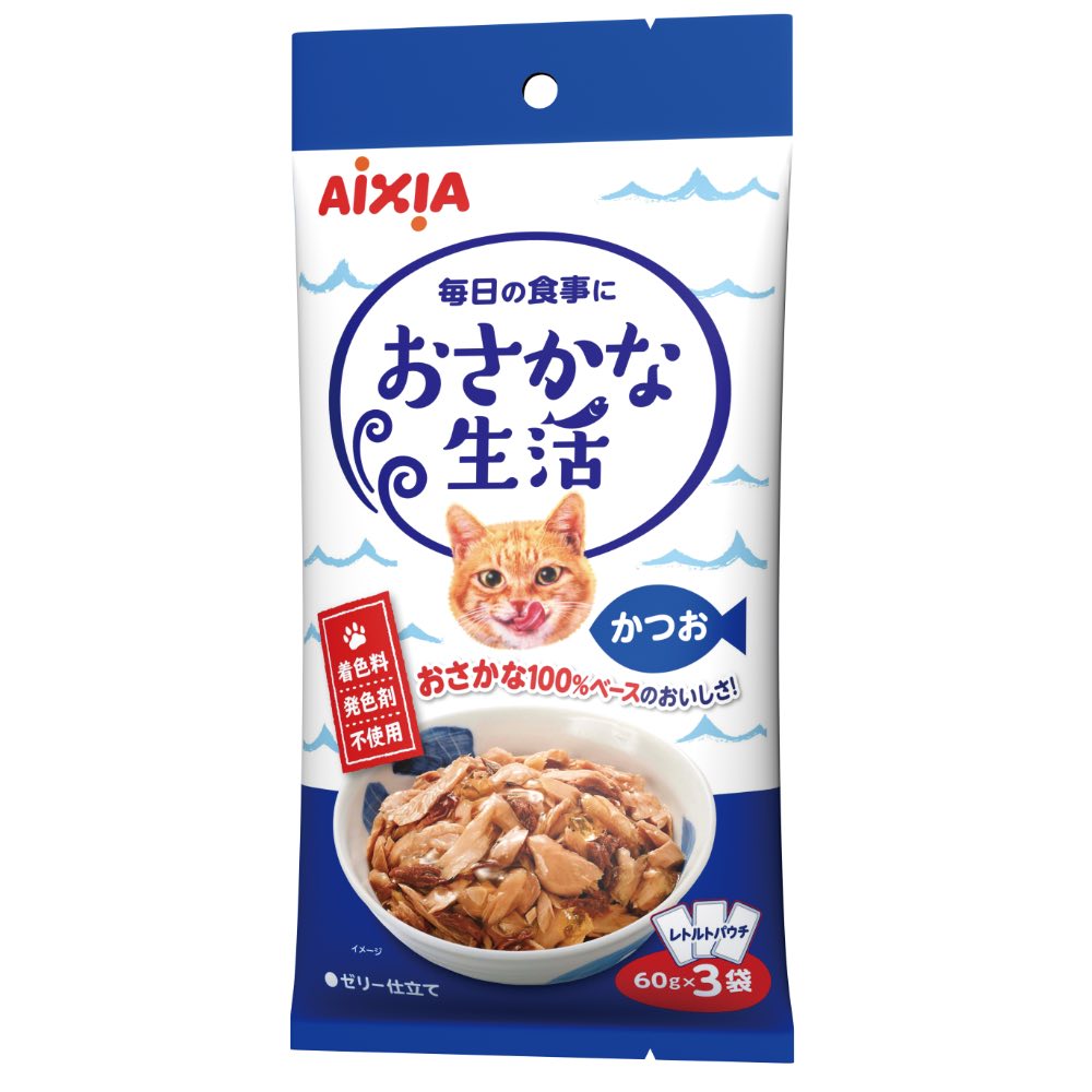 Aixia Fish Life Skipjack Tuna Grain-Free Cat Treats 180g