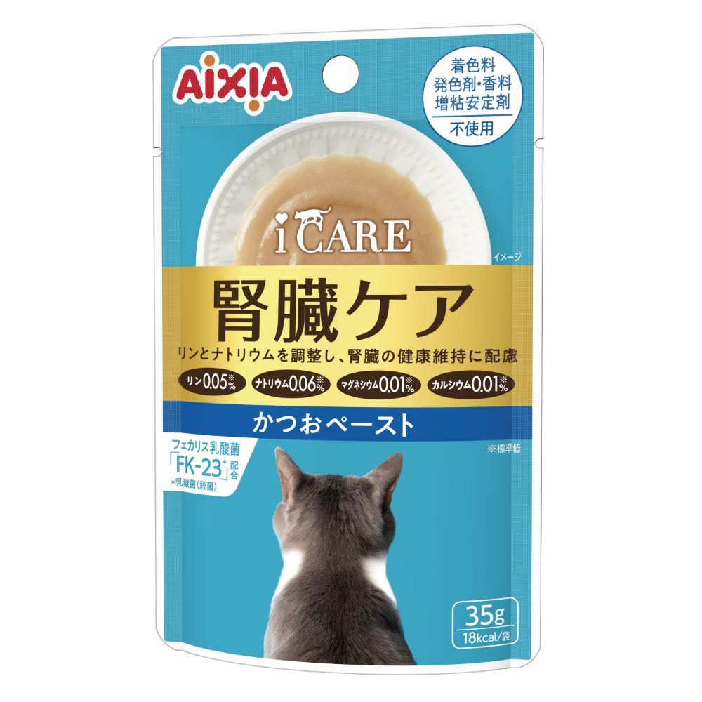 Aixia i CARE Kidney Health Skipjack Tuna Paste Pouch Wet Cat Food 35g x 12