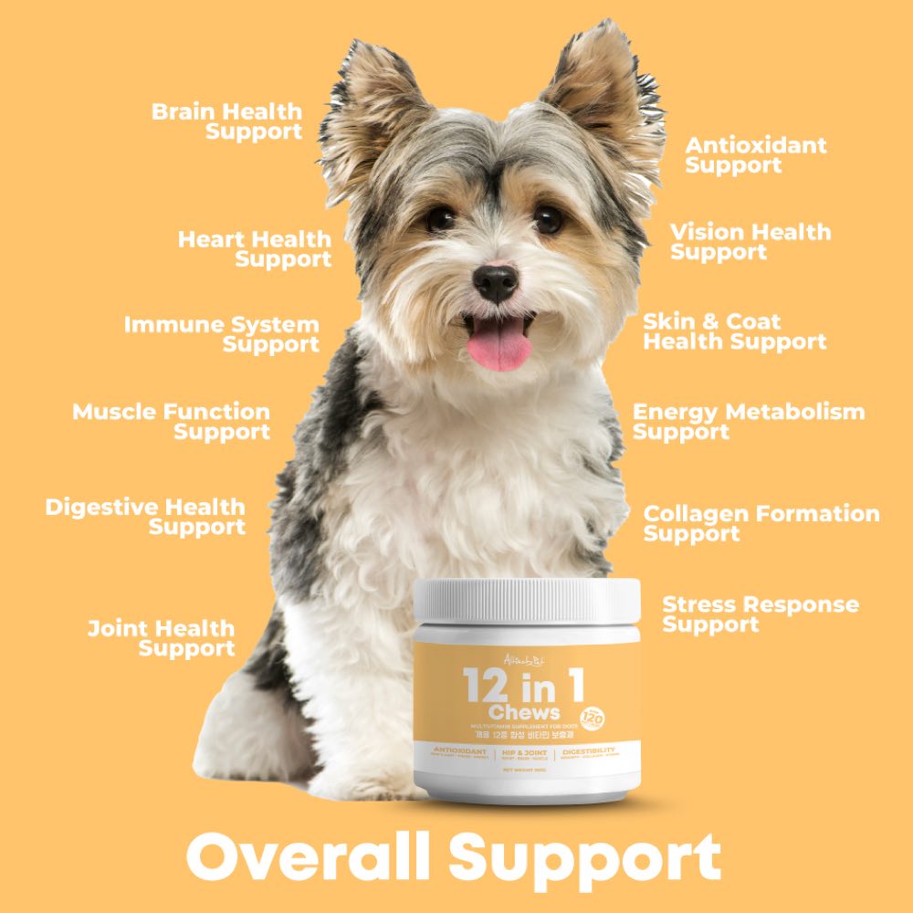 'BUNDLE DEAL': Altimate Pet 12 In 1 Multivitamin Dog Supplement Chews 250g