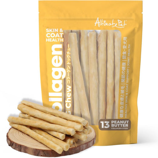 Altimate Pet Peanut Butter Stick Collagen Dog Chews 13pcs