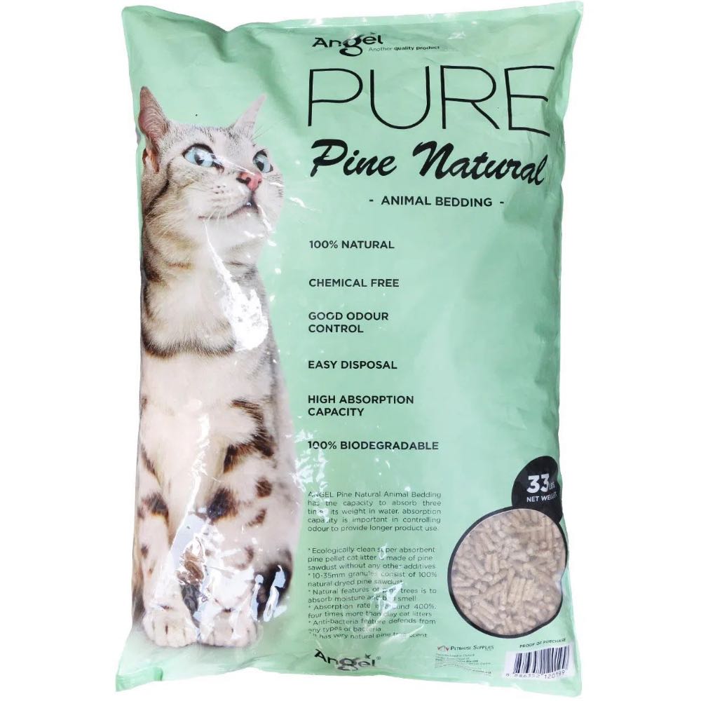 25% OFF: Angel Pine Natural Animal Bedding Cat Litter 33lb