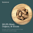 20% OFF 100g (Exp 27Apr25): Boneve Beef & Hoki Skin & Coat Support Grain-Free Freeze-Dried Raw Dog Food