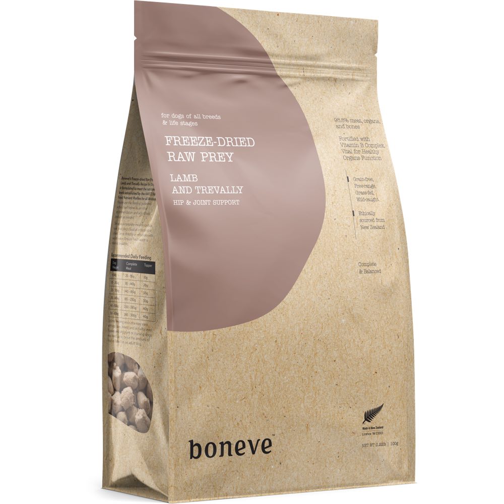 TRIAL SPECIAL $6 OFF: Boneve Grain-Free Freeze-Dried Raw Dog Food 100g