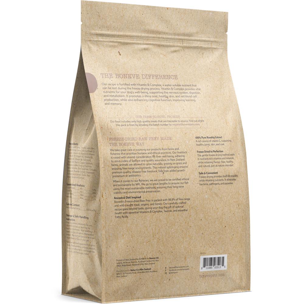 TRIAL SPECIAL $6 OFF: Boneve Grain-Free Freeze-Dried Raw Dog Food 100g