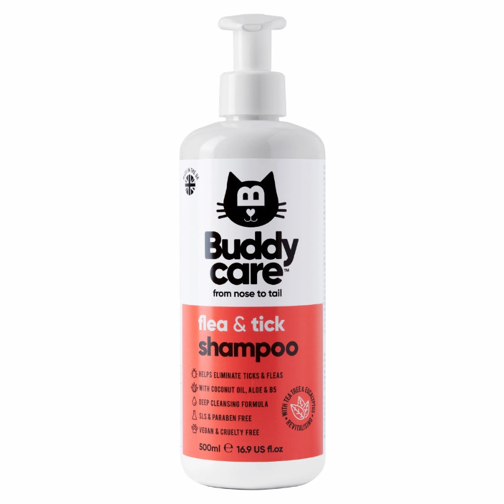 20% OFF: Buddycare Flea & Tick Cat Shampoo 500ml