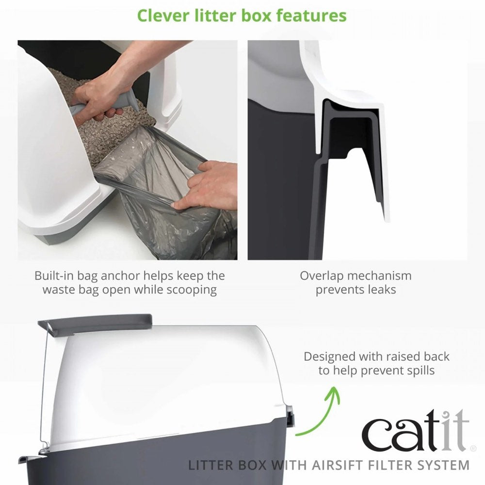 Catit Airsift Hooded Cat Litter Box (Jumbo)