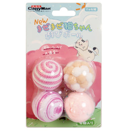 CattyMan Cat Ball Toy 4pc