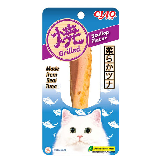 4 FOR $10: Ciao Grilled Tuna Scallop Flavor Cat Treat 20g