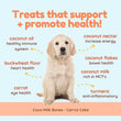 CocoTherapy Coco-Milk Bones Carrot Cake Organic Grain-Free Dog Treats 6oz