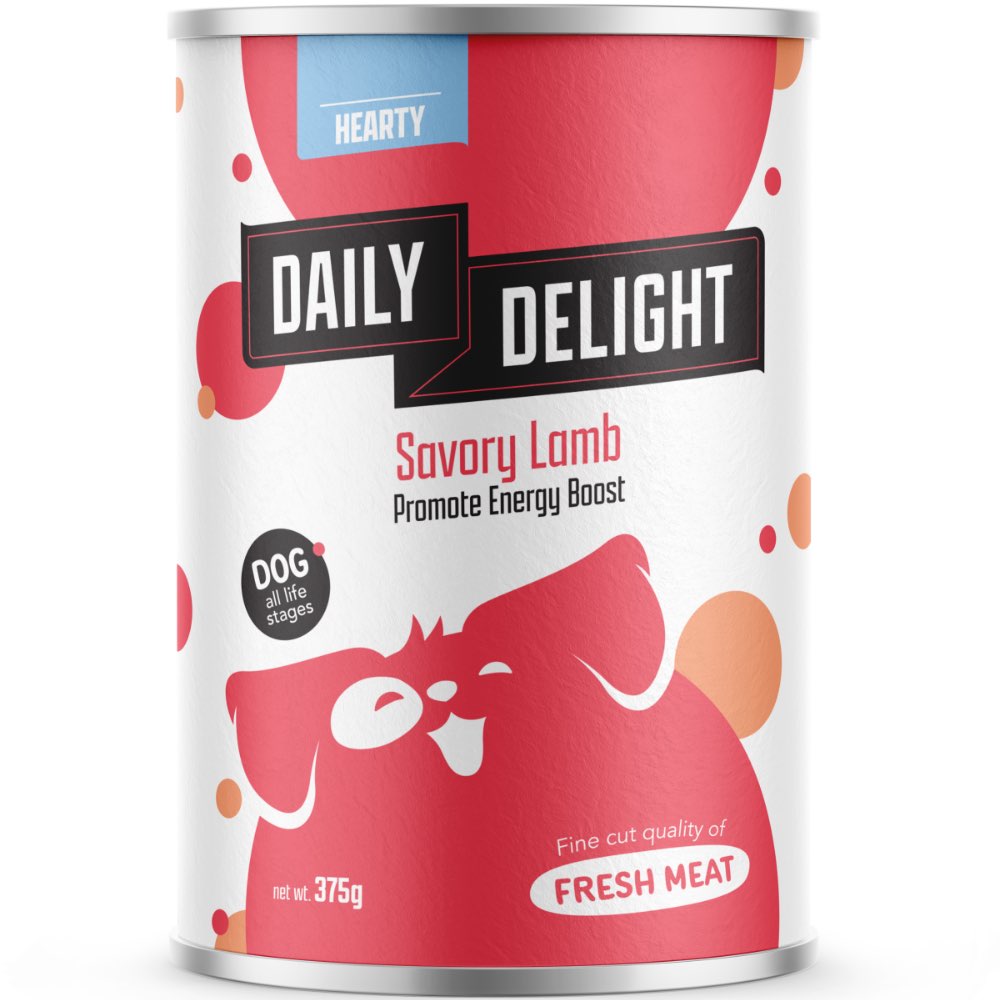 Daily Delight Savory Lamb Canned Dog Food 375g