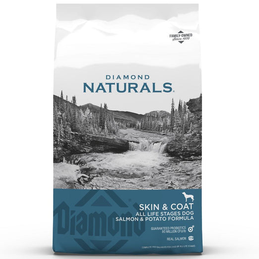 TRIAL SPECIAL 50% OFF : Diamond Naturals Skin & Coat Salmon & Potato All Life Stages Dry Dog Food 170g