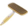 DoggyMan Honey Smile Easy Cleaning Soft Slicker Brush For Cats & Dogs (Medium)